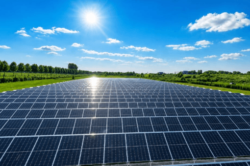 Zonnepanelen op de grond - Zakelijk project